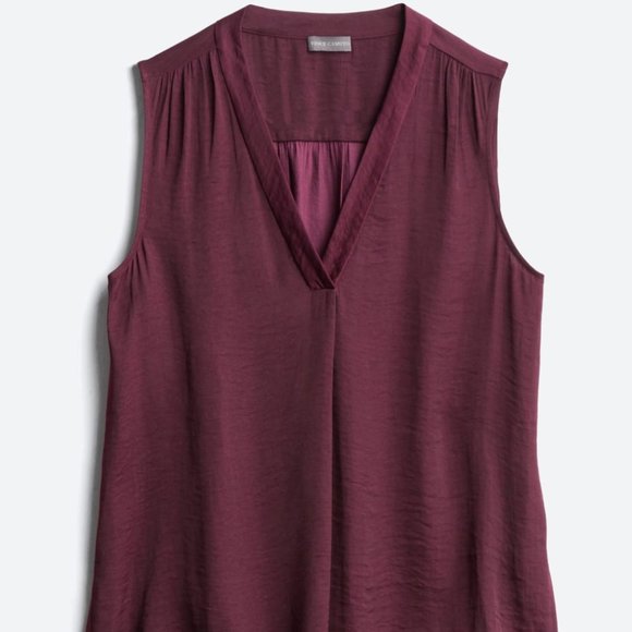 Vince camuto merra pleated shoulder detail blouse Clearance